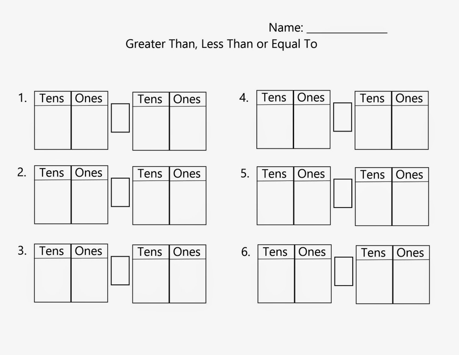 Math Worksheets For 1st Grade Tens And Ones 517260