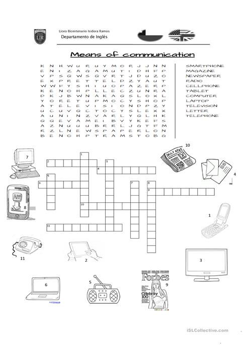 Means Of Communication Worksheet
