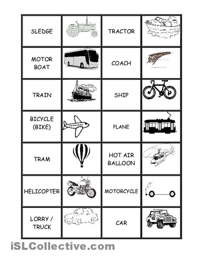 Means Of Communication Worksheets Good Transportation Scooters For