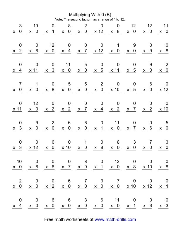 Multiplication By 12 Worksheets The Best Worksheets Image
