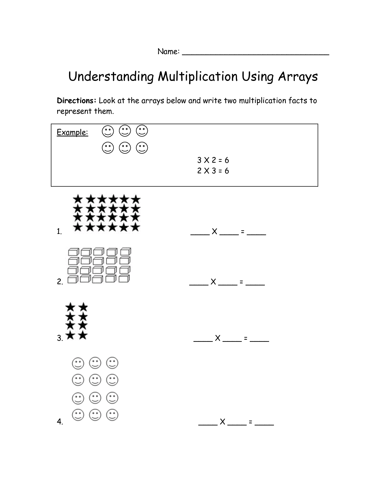 Multiplication With Arrays Worksheets For 2nd Grade 364668