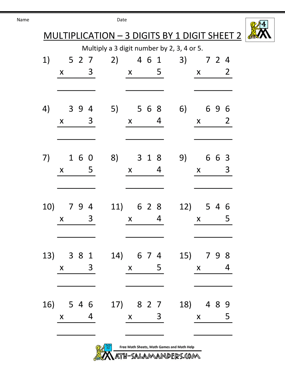 Multiplication Worksheets 4th Grade Lovely Math Fun Worksheets 4th