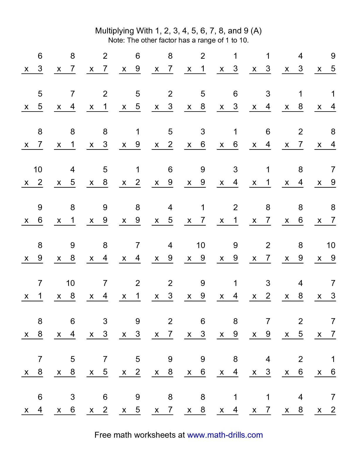 Multiplying By 10 Worksheets The Best Worksheets Image Collection