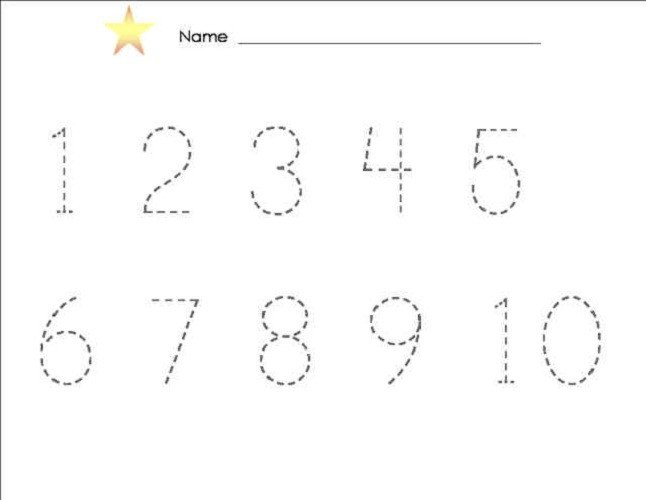 Number Worksheets 1 10 Images