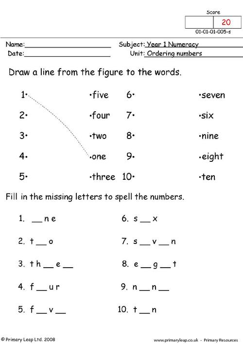 1 20 worksheets. Numbers упражнения 2 класс. Упражнения Spell the numbers. Ordering numbers. Missing Letters in numbers.