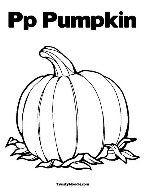 P Is For Pumpkin Coloring Page Pumpkin Template Colouring Pages