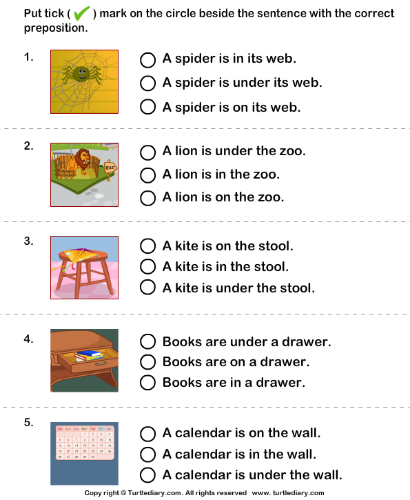 Preposition Worksheets For Grade 1 The Best Worksheets Image