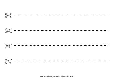 Preschool Cutting Worksheet