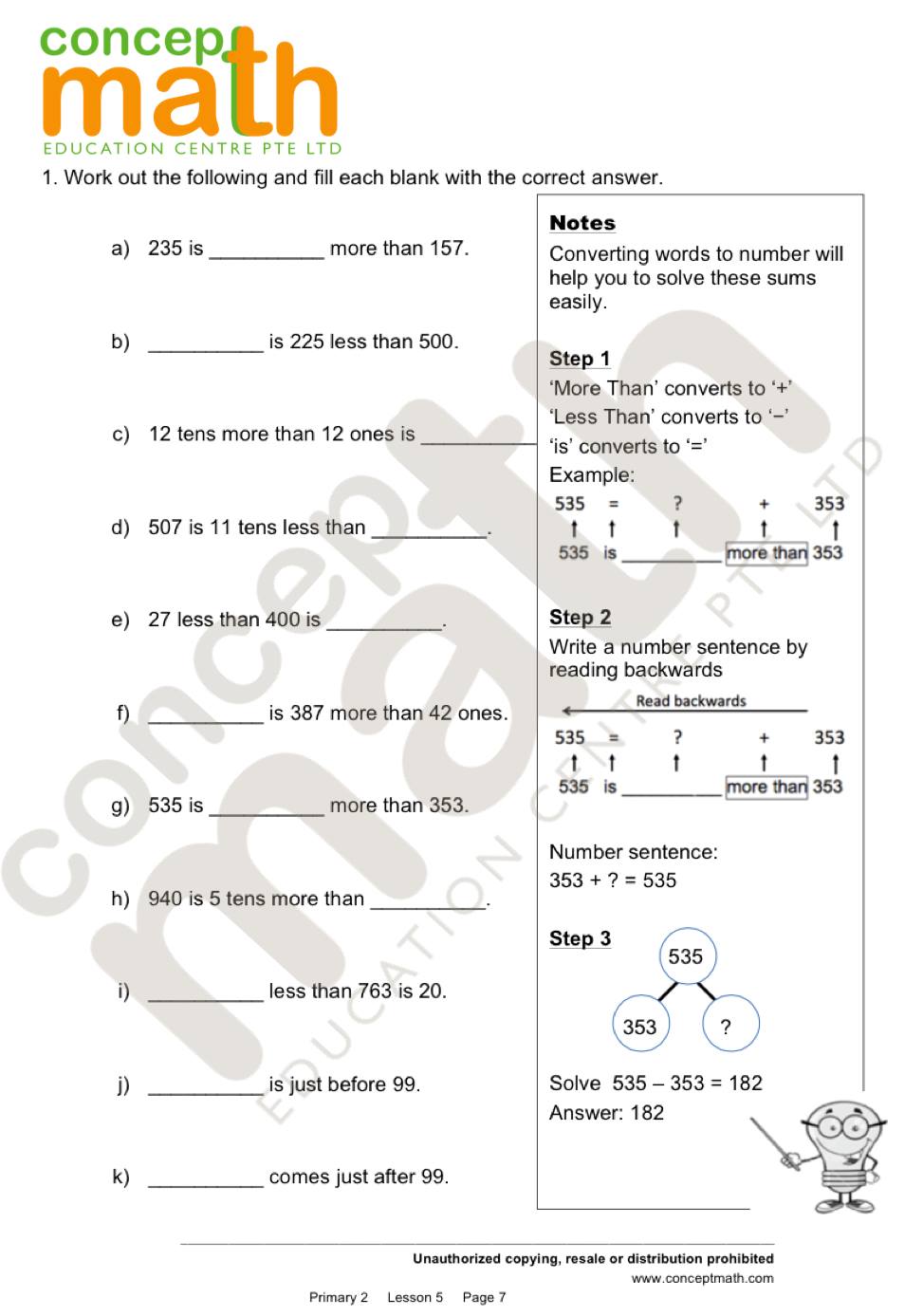 Primary Mathematics Worksheet The Best Worksheets Image Collection