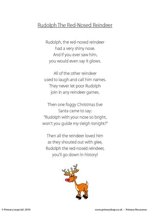 Rudolph The Red Nosed Reindeer Worksheets