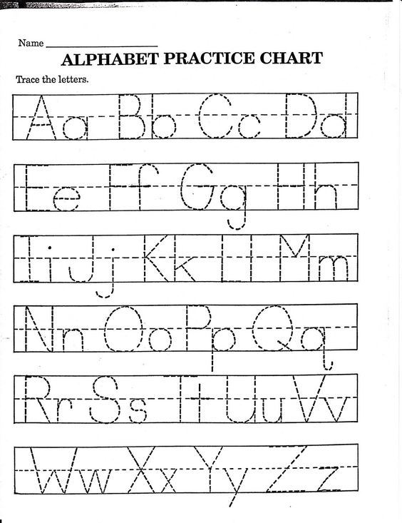 Printable Worksheets For Learning Alphabet Learning The Alphabet