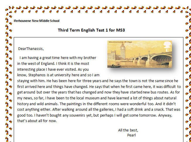 Reading Worksheets For Esl Students