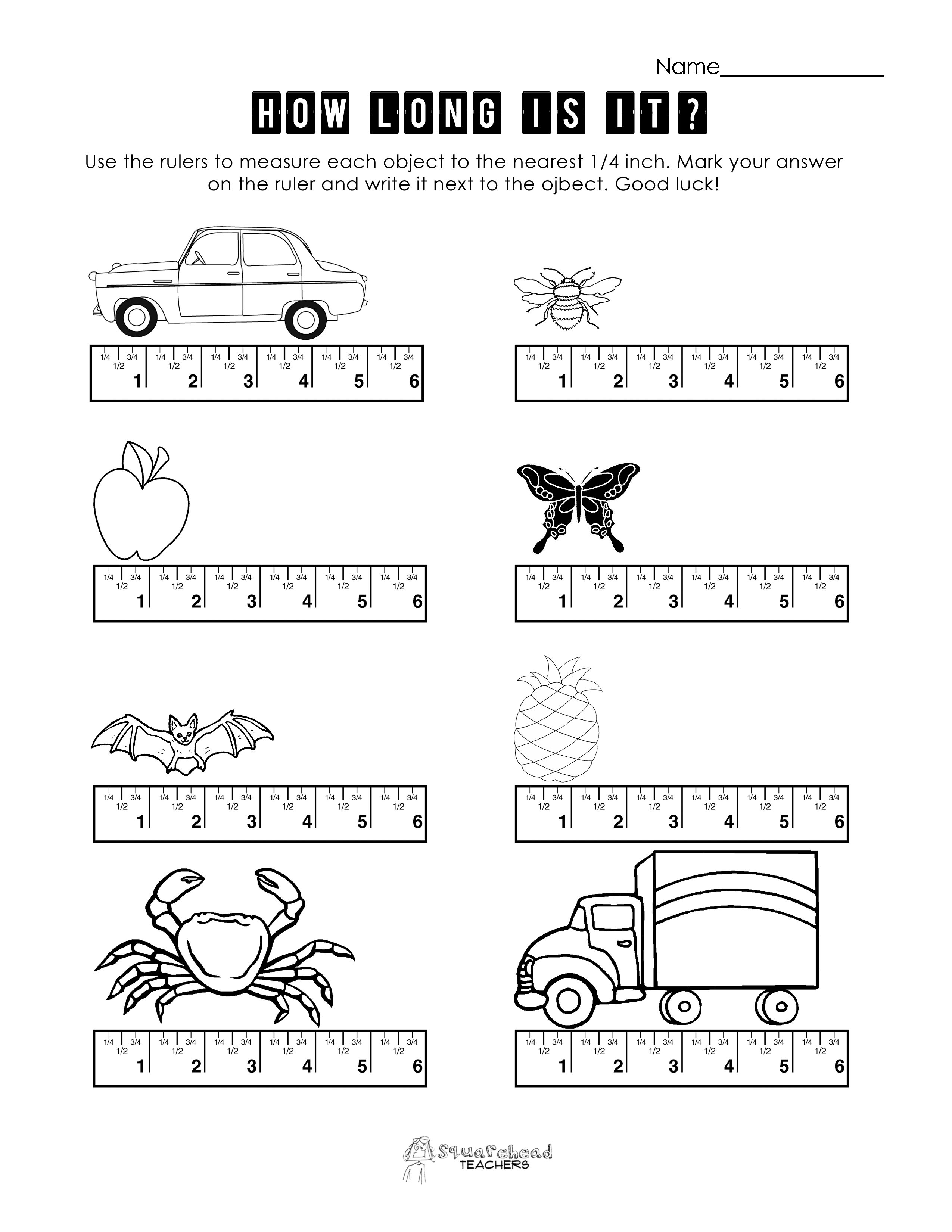 Ruler Measurement Worksheets The Best Worksheets Image Collection