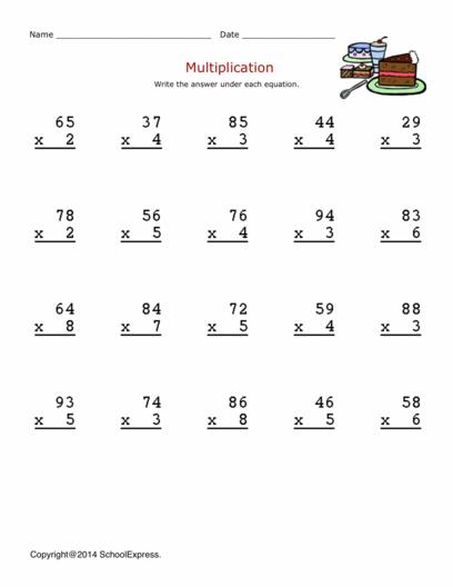 Schoolexpress 19000 Free Worksheets Create Your Own 1 Digit