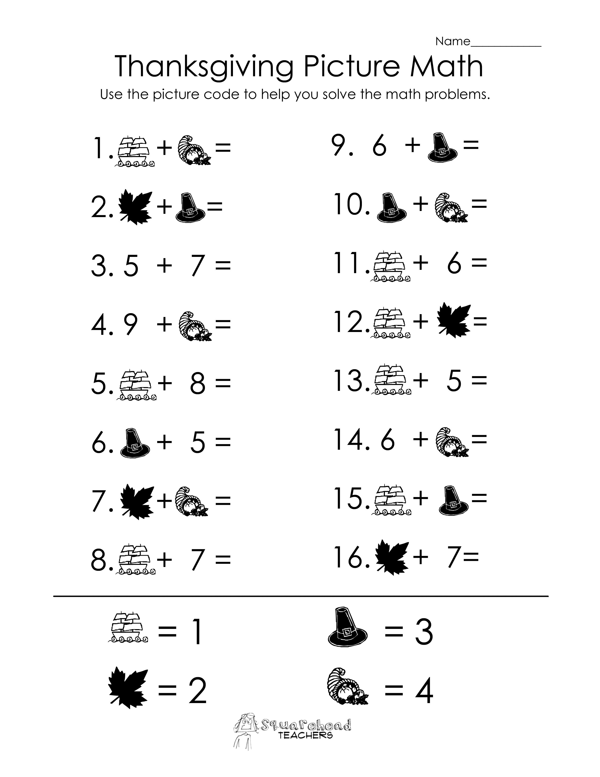 Thanksgiving Math Worksheets 5th Grade The Best Worksheets Image