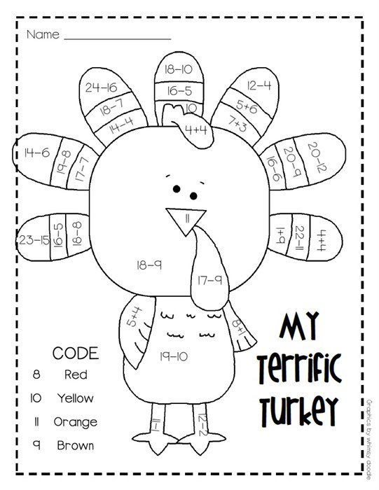 Thanksgiving 5th Grade Math Worksheets