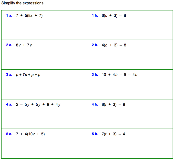 Transform 6th Grade Algebraic Expressions Practice With Additional