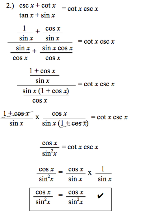 Trigonometric Identities Worksheet Fundamental Trig Identities