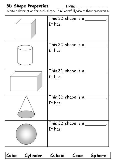 What Am I  Naming 3d Shapes