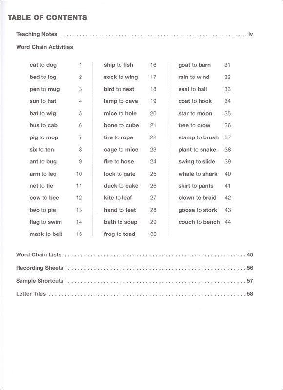 Word Chain Worksheet The Best Worksheets Image Collection