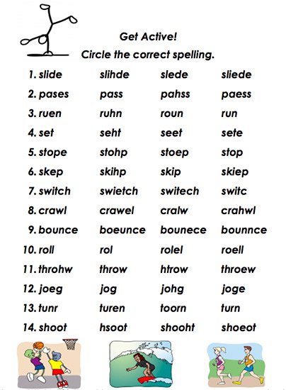 Worksheet Generator Spelling