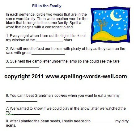 Worksheets For 2nd Grade Spelling Practice