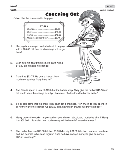 homework worksheets for 5th grade