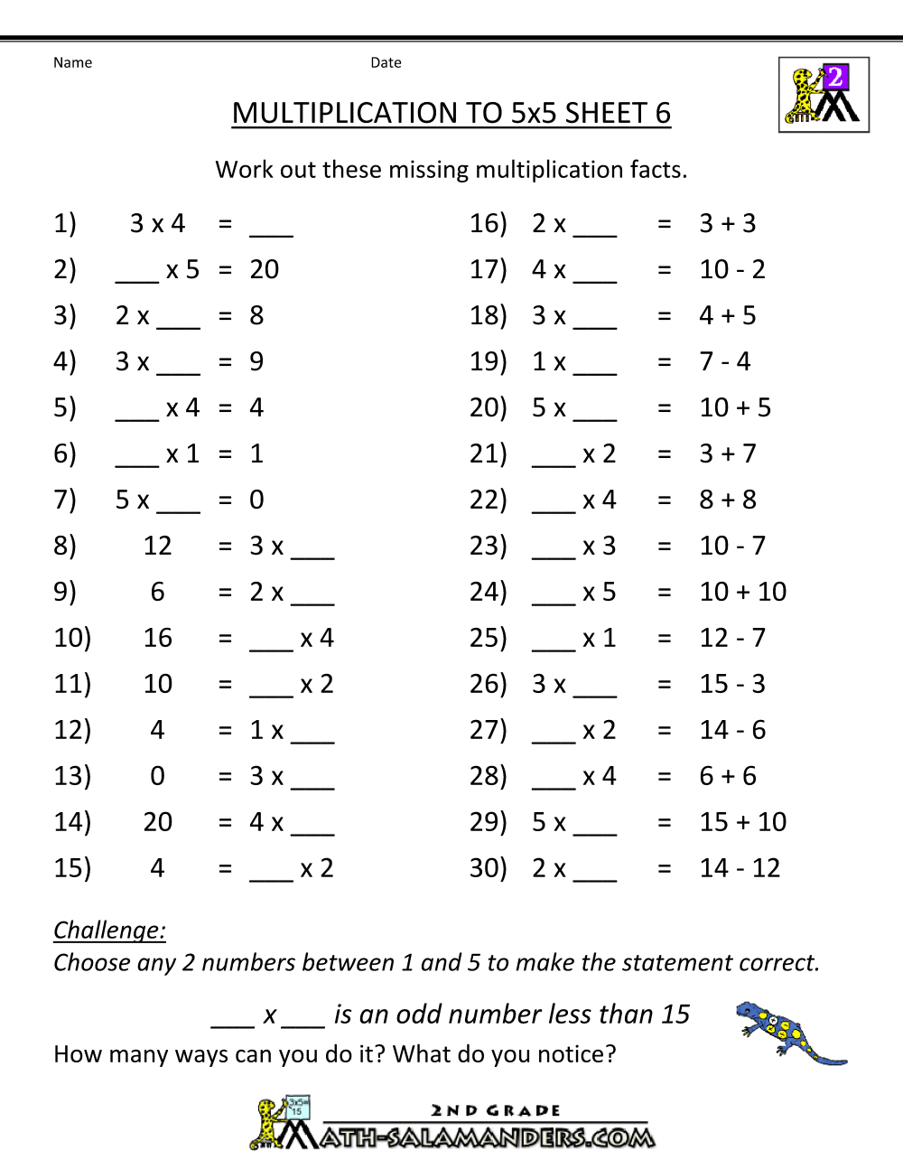3rd Grade Multiplication Worksheets Up To 9 The Best Worksheets
