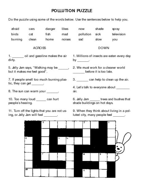 3rd Grade Pollution Worksheet Best Of Pollution Puzzles Lesson