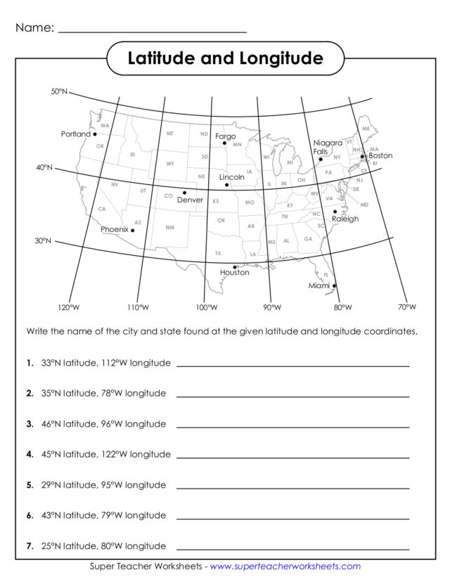 5th Grade Latitude And Longitude Worksheets The Best Worksheets