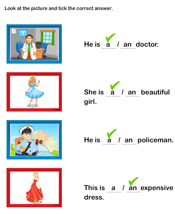 A And An Worksheets For Kindergarten The Best Worksheets Image
