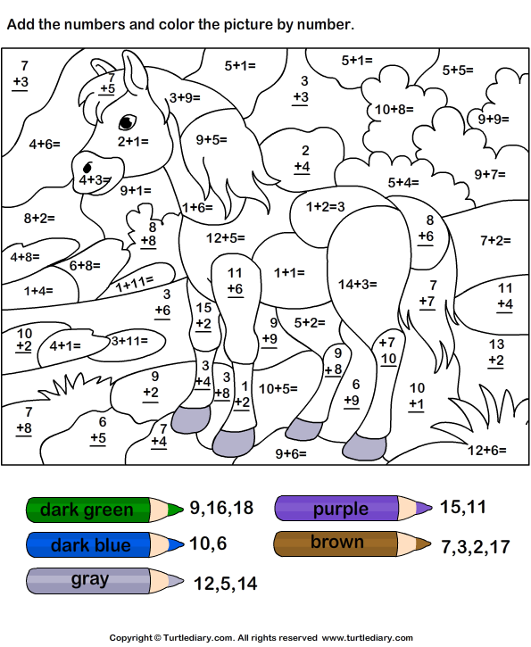 Add And Color Worksheets The Best Worksheets Image Collection