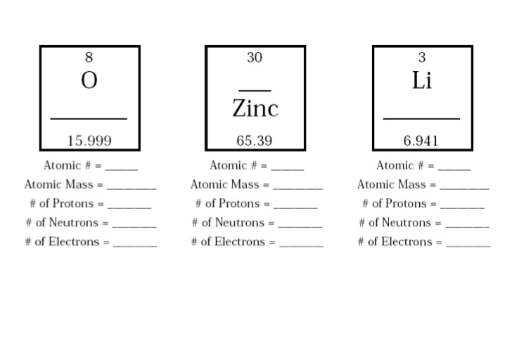 Atomic Number Worksheet Worksheets Reviewrevitol Free Printable