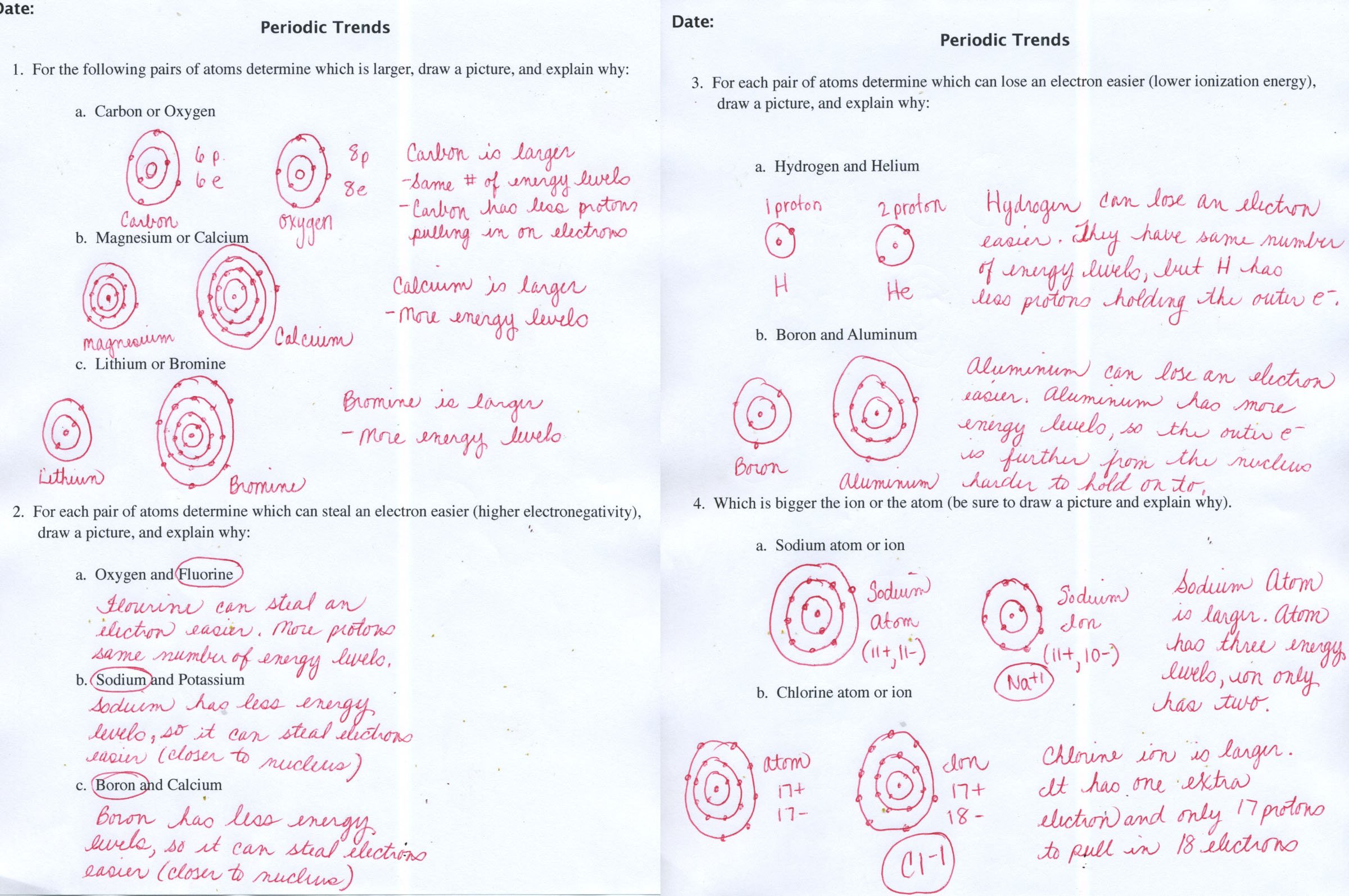Atoms And The Periodic Table Worksheet Answers F31 About Remodel
