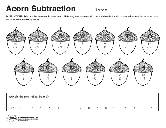 Autumn Math Worksheet The Best Worksheets Image Collection
