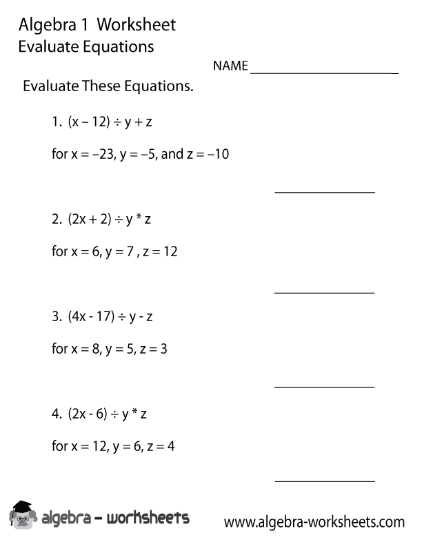 Beginning Algebra Worksheets Recent Impression Worksheet Pre Fun