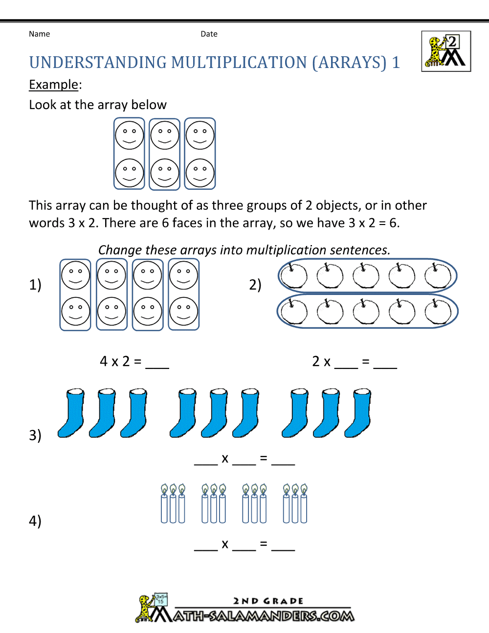 Collection Of Basic Multiplication Worksheets For Grade 1