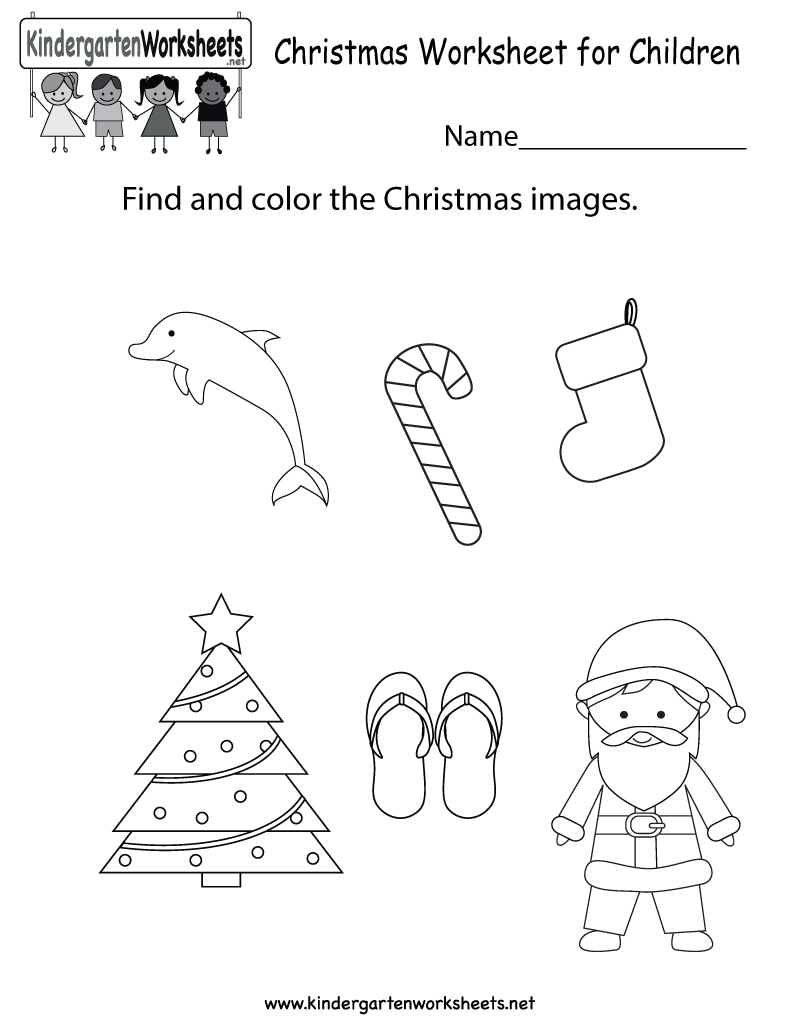 Collection Of Christmas Worksheets For Kindergarten Students