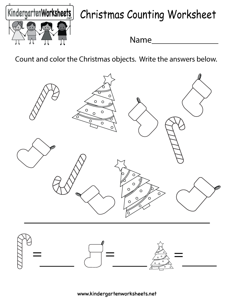 Collection Of Christmas Worksheets For Kindergarten Students