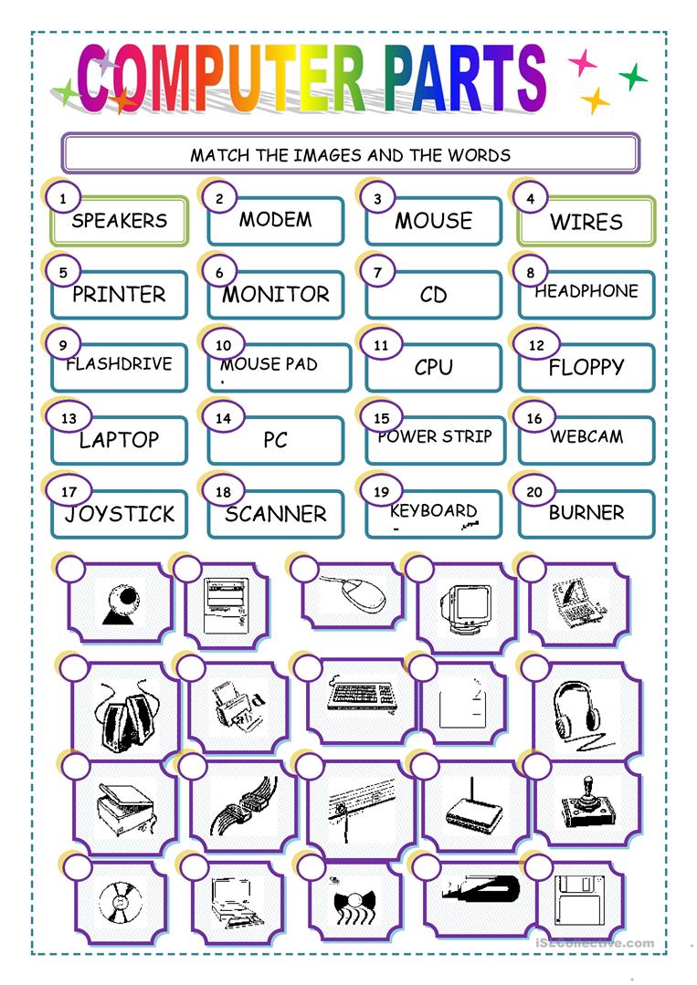 Collection Of Computer Worksheets For Kindergarten Pdf