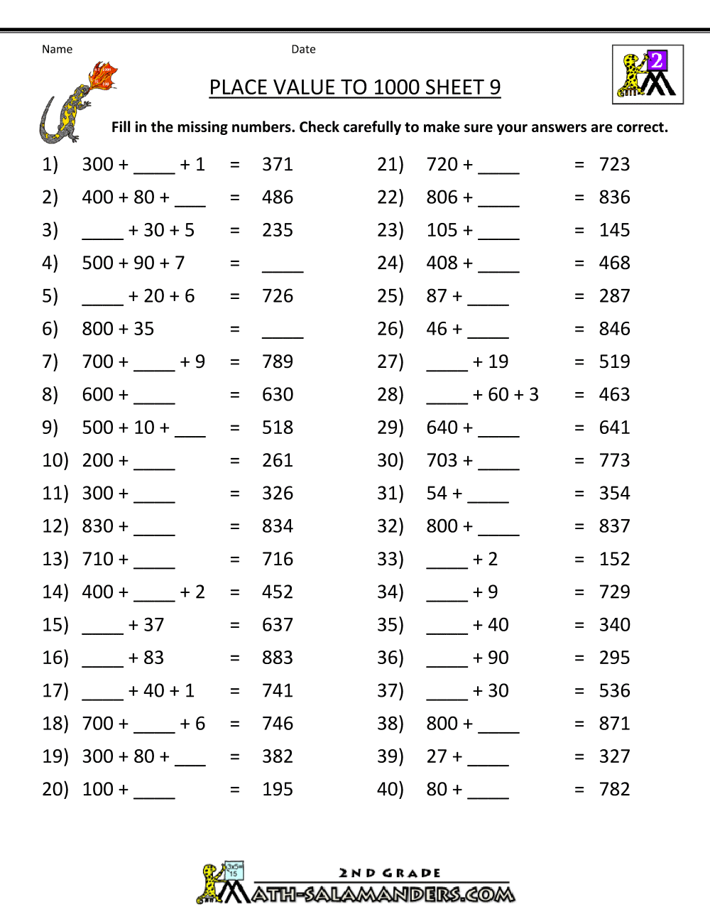 Collection Of Grade 9 Math Questions Worksheets