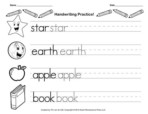 Collection Of Handwriting Worksheets For Preschool Free
