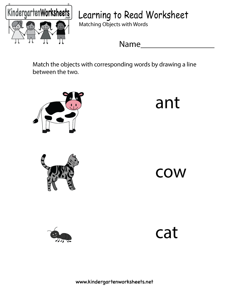 Collection Of Kindergarten Worksheets Learning English