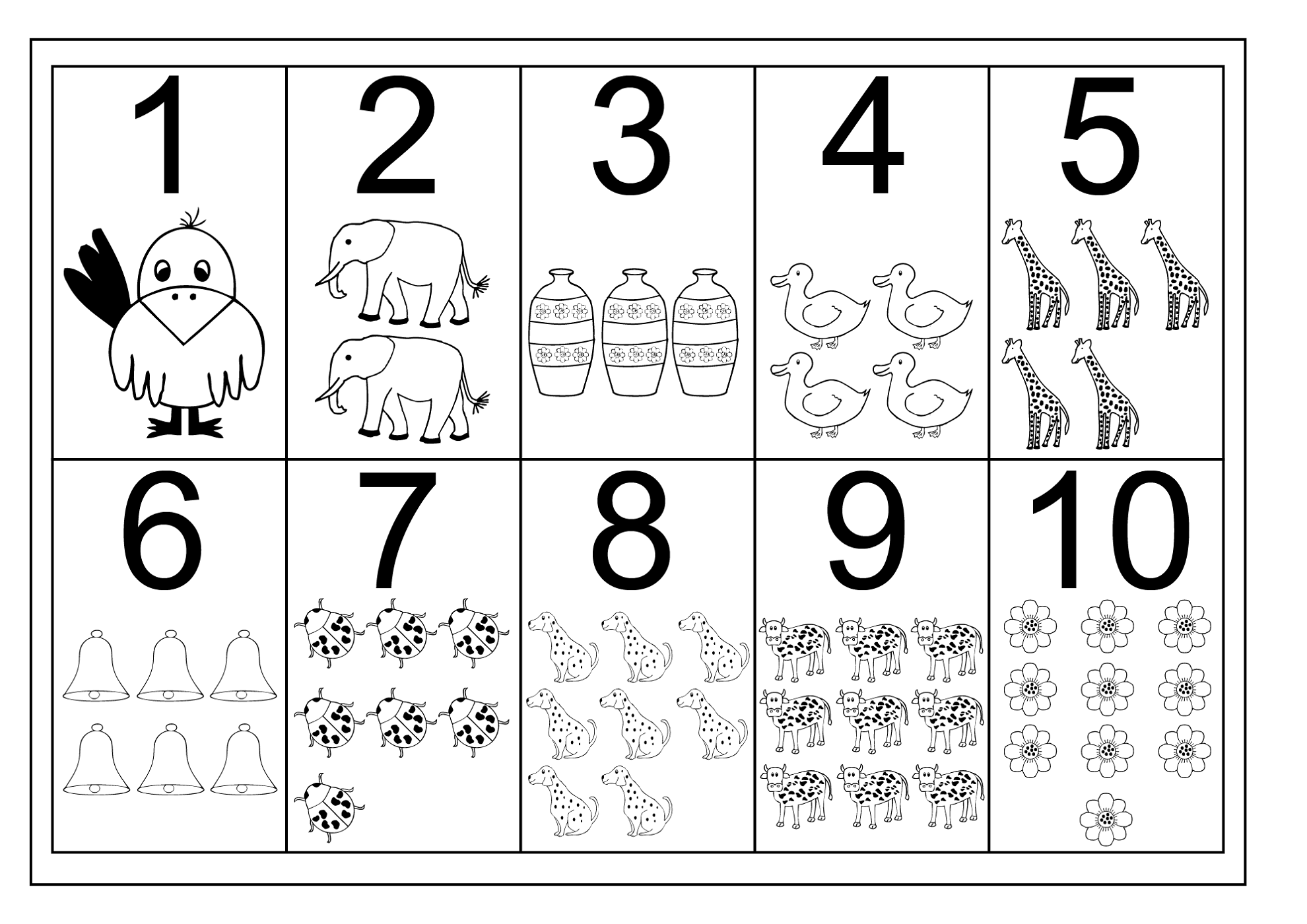 Collection Of Kindergarten Worksheets Tracing Numbers 1 10