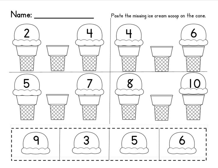 Collection Of Math Worksheets Numbers 1 To 10