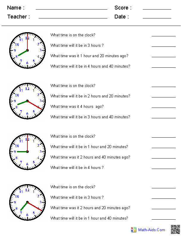 Collection Of Maths Worksheets Ks2 Time