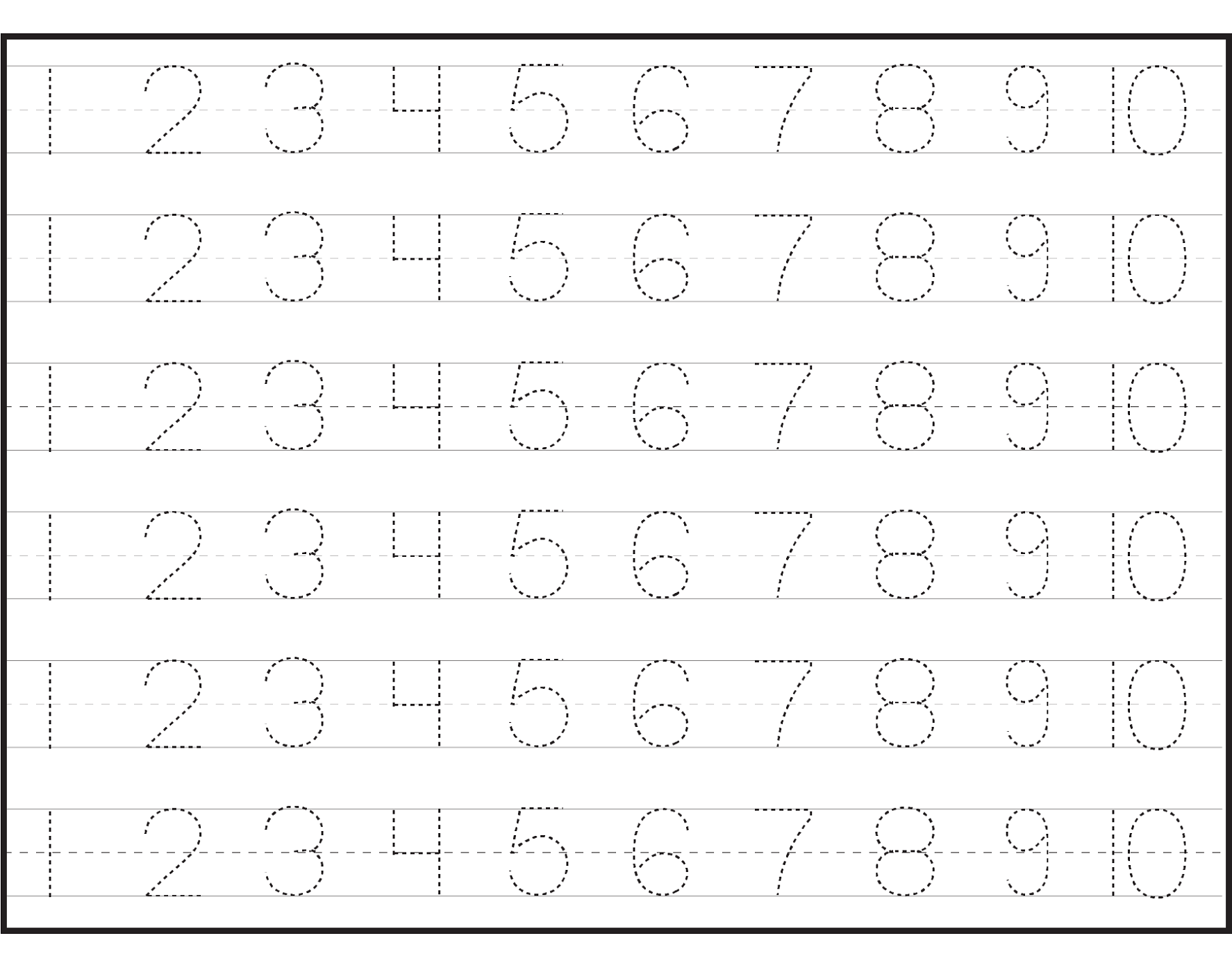 Collection Of Number Worksheets For Pre Kindergarten