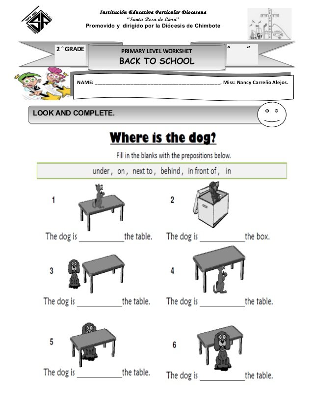 Collection Of Preposition Of Place Worksheet Grade 3 | Free Worksheets ...