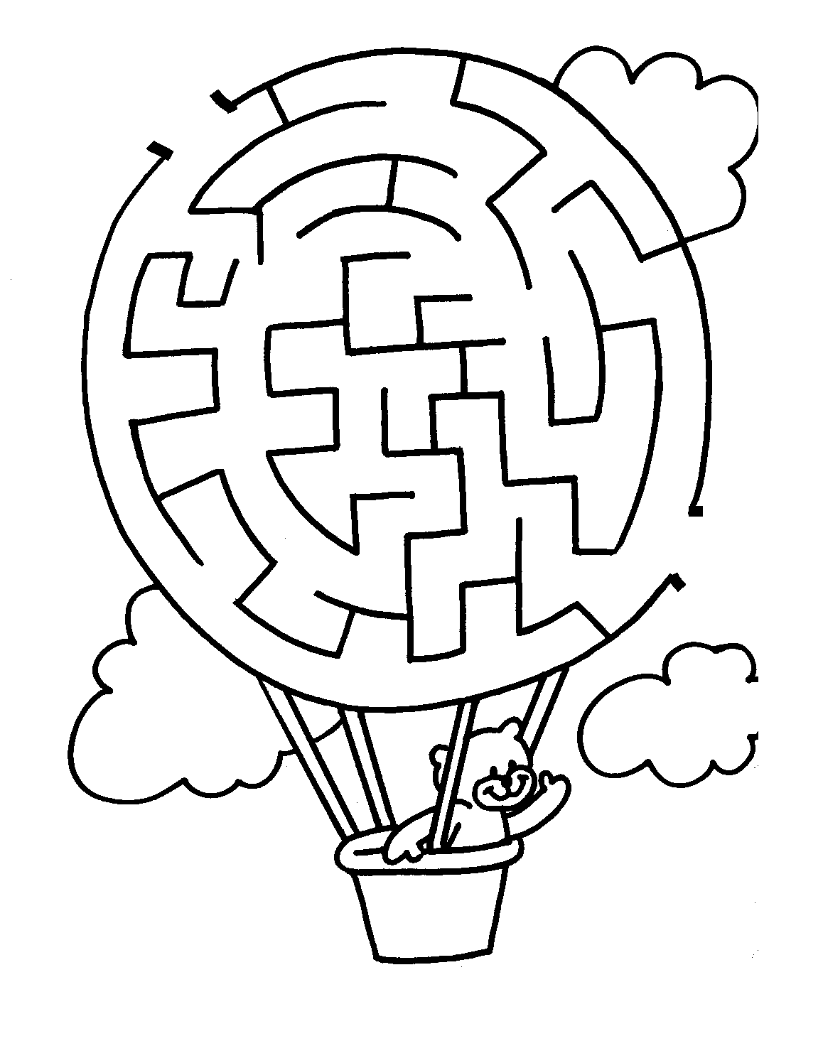 Collection Of Printable Kindergarten Maze Worksheets