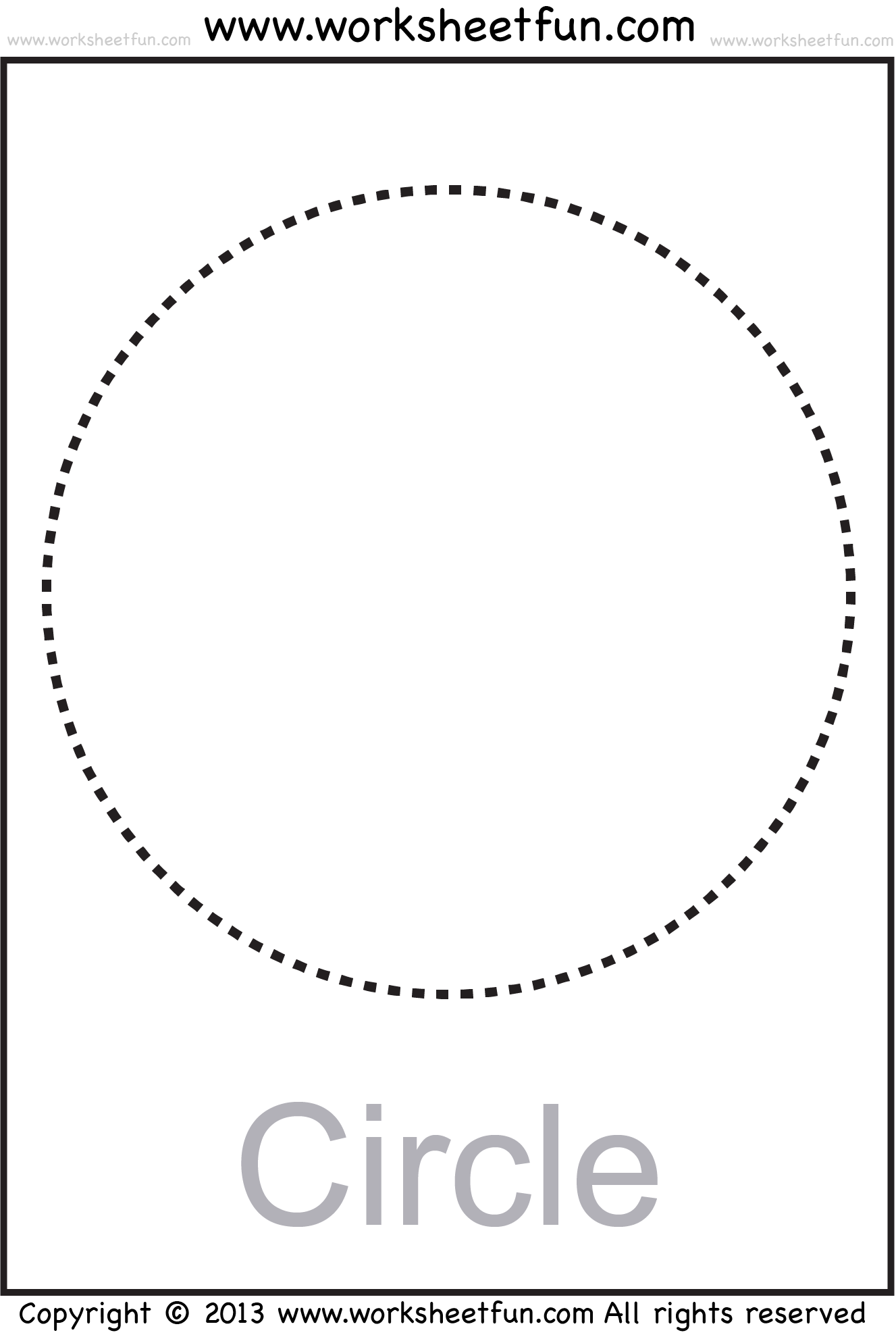 Collection Of Tracing Circles Worksheets For Preschool